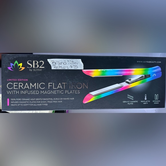 Sutra SB2 Ceramic Flat Iron with Infused Magnetic Plates - Picture 2 of 5